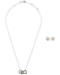 Tory Burch - Icon Crystal-Embellished Necklace And Earring Set - Lyst