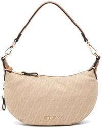 Liu Jo - Monogram-Print Zip Shoulder Bag - Lyst