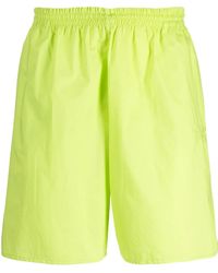MM6 by Maison Margiela - Numbers-Embroidered Elasticated-Waist Shorts - Lyst