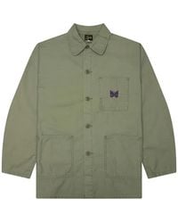 Needles - Reversed Sateen Butterfly-Embroidered Jacket - Lyst