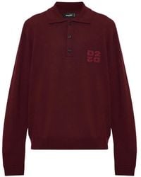 DSquared² - Logo-Embroidered Wool Sweater - Lyst