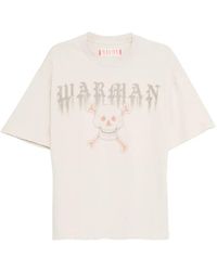 WARMAN - Skull-Print T-Shirt - Lyst