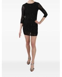 John Richmond - Sequin-Embellished Mesh Mini Dress - Lyst