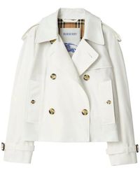 Burberry - Double-Breasted Trench Jacket - Lyst