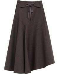 Our Legacy - Waltz Check-Pattern Midi Skirt - Lyst