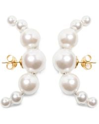 Beatriz Palacios - Domingo Pearl-Embellished Earrings - Lyst