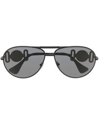 Versace - Gafas de sol Medusa con montura estilo piloto - Lyst