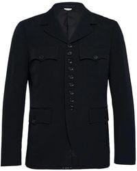 Comme des Garçons - Button-Up Wool Jacket - Lyst