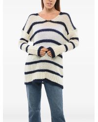 The Seafarer - Striped Crew-Neck Sweater - Lyst