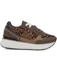 Sun 68 - Big Ally Sequin-Embellished Panelled Sneakers - Lyst