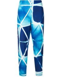 Lenny Niemeyer - Abstract-Print Stretch-Silk Trousers - Lyst