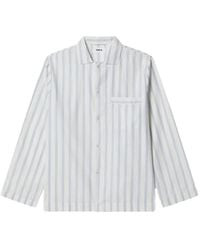 Tekla - Striped Pajama Shirt - Lyst