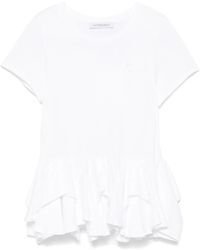 Viktor & Rolf - Camiseta Con Dobladillo Peplum - Lyst