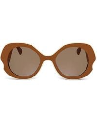 Longchamp - Round-Frame Sunglasses - Lyst