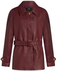 Etro - レザージャケット - Lyst