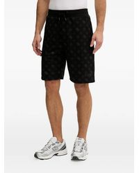 Guess - Monogram-Print Drawstring Shorts - Lyst