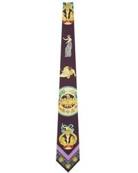 Versace - Corbata con motivo barroco - Lyst