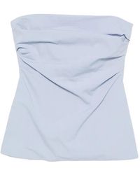St. Agni - Strapless Tie-Back Top - Lyst