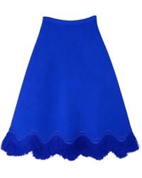 Ulla Johnson - Paulina Fringe-Detail Midi Skirt - Lyst