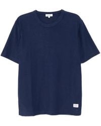 Norse Projects - T-Shirt Met Geribbelde Afwerking - Lyst