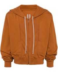 Rick Owens - Drawstring Hooded Cotton Jacket - Lyst