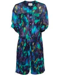 Isabel Marant - Niely Abstract-print Playsuit - Lyst