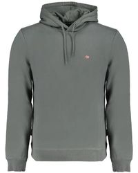 Napapijri - Logo-Patch Cotton Hoodie - Lyst