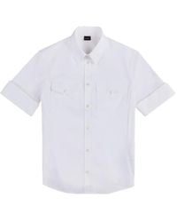 Fay - Shirt Met Korte Mouwen - Lyst