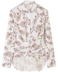Ports 1961 - Floral Twisted Shirt - Lyst