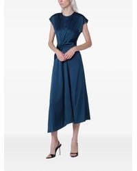 Victoria Beckham - Aria Twist-Detail Midi Dress - Lyst