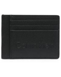 Calvin Klein - Logo Embossed Leather Cardholder - Lyst