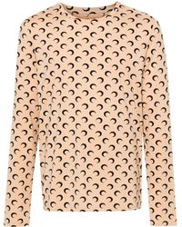 Marine Serre - T-Shirt Met Monogram-Print - Lyst