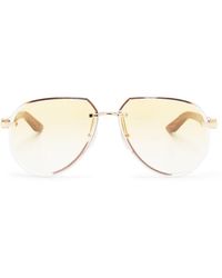 Cartier - C Decor Pilot-Frame Sunglasses - Lyst