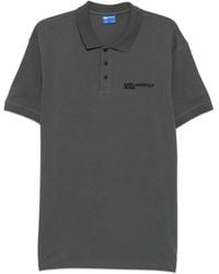 KARL LAGERFELD - Logo-Embroidered Polo Shirt - Lyst