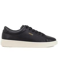 HUGO - Leather Sneakers - Lyst