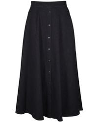 Akris Punto - Button-Front A-Line Skirt - Lyst