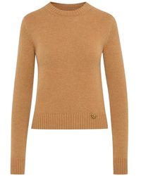 Oscar de la Renta - Flower Cashmere Sweater - Lyst