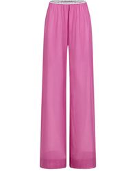 Paramidonna - Pantalon Ample À Effet De Transparence - Lyst