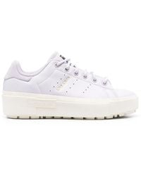 adidas - Logo Stamp Low-Top Leather Sneakers - Lyst