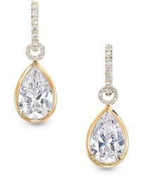 Anabela Chan - Pear Pendant Hoop Earrings - Lyst