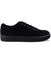 Lanvin - Dbb1 Lace-Up Suede Sneakers - Lyst