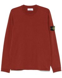 Stone Island - Pullover Mit Kompass-Patch - Lyst
