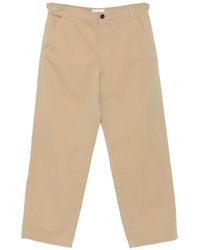 McQueen - Buckle-Detail Straight-Leg Trousers - Lyst