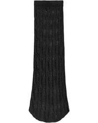 A PAPER KID - Open-Knit Skirt - Lyst