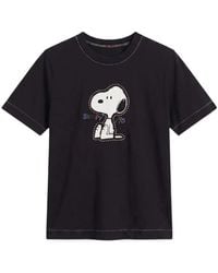 Chinti & Parker - Snoopy Embroidered T-Shirt - Lyst