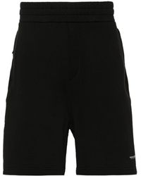 Moncler - Logo-patch Cotton Shorts - Lyst