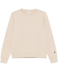 Champion - Embroidered-Logo Crew-Neck Sweatshirt - Lyst
