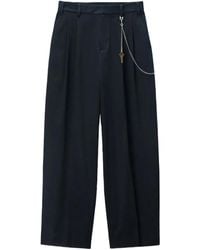 Alexander Wang - Plissierte Hose mit Kettendetail - Lyst