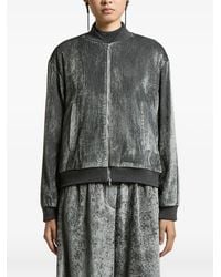 Peserico - Plissé-Effect Bomber Jacket - Lyst