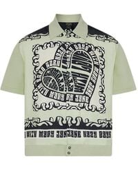 CAMILLA - Knit Sleeve Print Shirt - Lyst